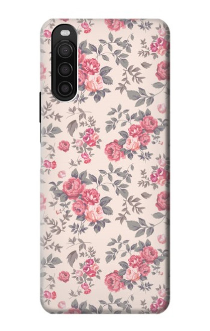 S3095 Vintage Rose Pattern Case For Sony Xperia 10 III