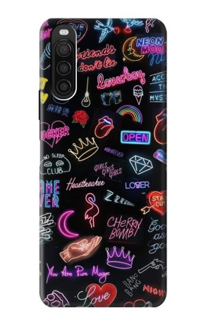 S3433 Vintage Neon Graphic Case For Sony Xperia 10 III