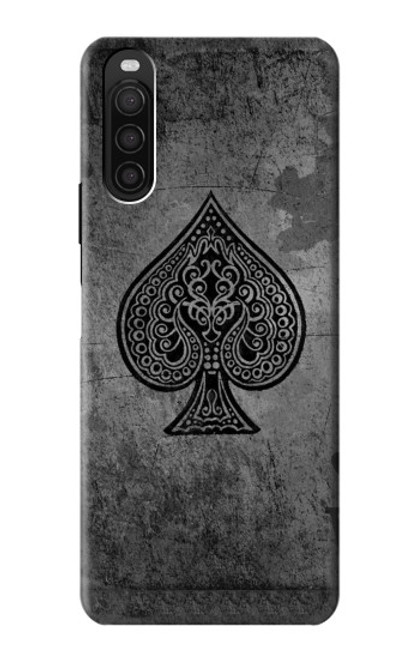 S3446 Black Ace Spade Case For Sony Xperia 10 III