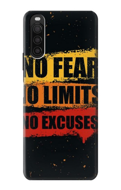 S3492 No Fear Limits Excuses Case For Sony Xperia 10 III