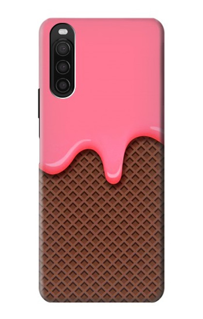 S3754 Strawberry Ice Cream Cone Case For Sony Xperia 10 III
