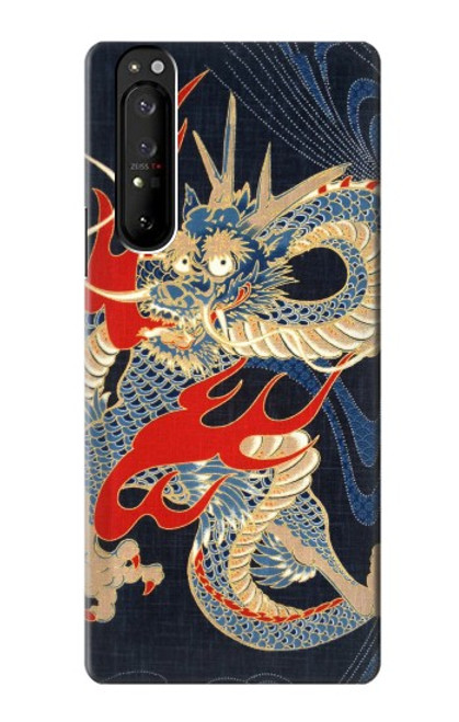 S2073 Japan Dragon Art Case For Sony Xperia 1 III