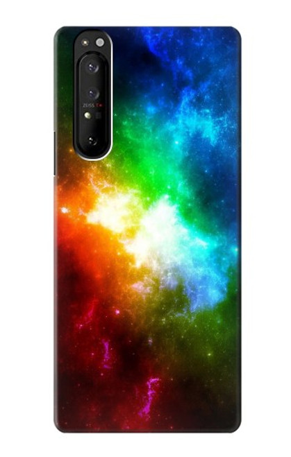 S2312 Colorful Rainbow Space Galaxy Case For Sony Xperia 1 III