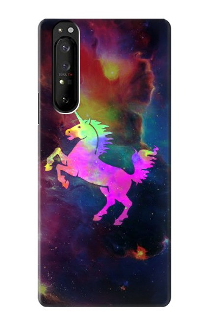 S2486 Rainbow Unicorn Nebula Space Case For Sony Xperia 1 III