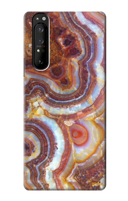 S3034 Colored Marble Texture Printed Case For Sony Xperia 1 III