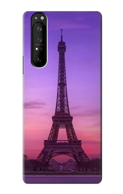 S3447 Eiffel Paris Sunset Case For Sony Xperia 1 III