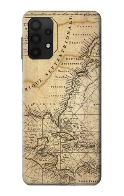 S2506 Exploration North America Map Case For Samsung Galaxy A32 4G