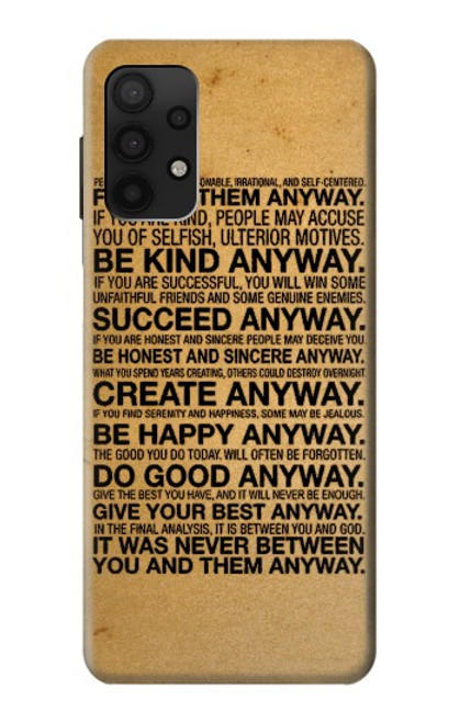 S2513 Mother Teresa Anyway Quotes Case For Samsung Galaxy A32 4G