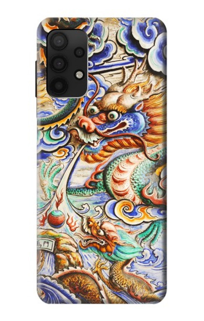 S2584 Traditional Chinese Dragon Art Case For Samsung Galaxy A32 4G