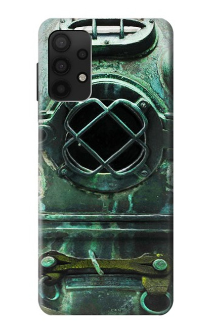 S2632 Antique Vintage Deep Sea Diver Helmet Case For Samsung Galaxy A32 4G