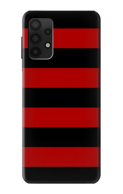 S2638 Black and Red Striped Case For Samsung Galaxy A32 4G