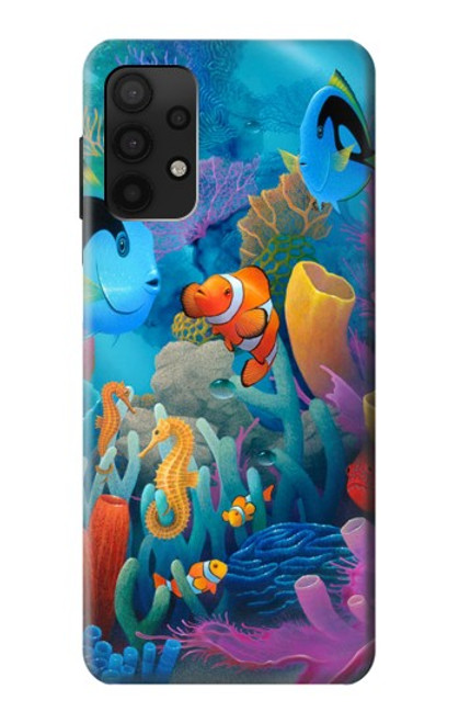 S3227 Underwater World Cartoon Case For Samsung Galaxy A32 4G