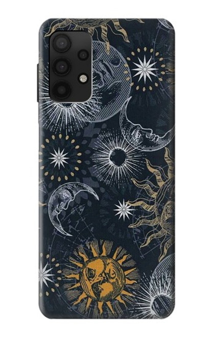 S3702 Moon and Sun Case For Samsung Galaxy A32 4G