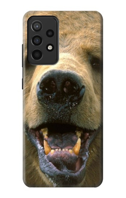 S0840 Grizzly Bear Face Case For Samsung Galaxy A52, Galaxy A52 5G