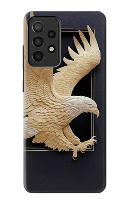S1383 Paper Sculpture Eagle Case For Samsung Galaxy A52, Galaxy A52 5G