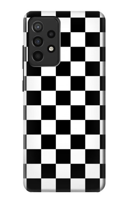 S1611 Black and White Check Chess Board Case For Samsung Galaxy A52, Galaxy A52 5G