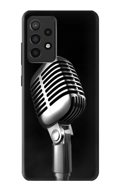 S1672 Retro Microphone Jazz Music Case For Samsung Galaxy A52, Galaxy A52 5G