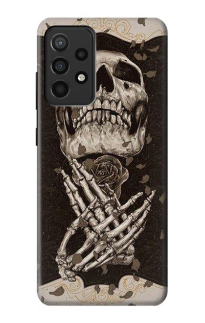 S1676 Skull Rose Case For Samsung Galaxy A52, Galaxy A52 5G