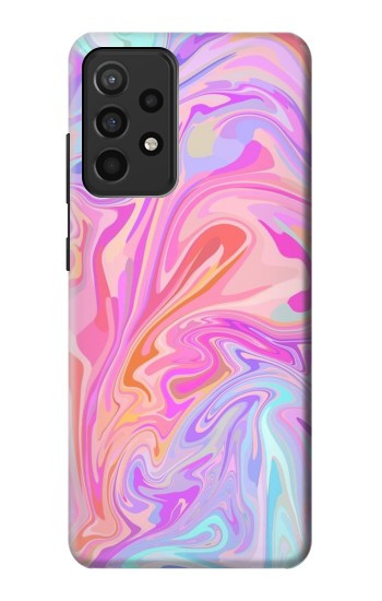 S3444 Digital Art Colorful Liquid Case For Samsung Galaxy A52, Galaxy A52 5G