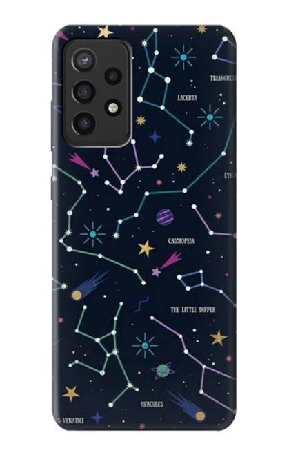S3220 Star Map Zodiac Constellations Case For Samsung Galaxy A72, Galaxy A72 5G