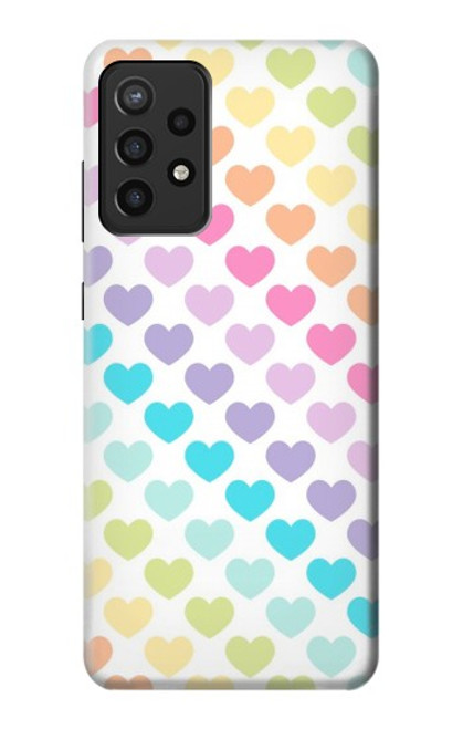 S3499 Colorful Heart Pattern Case For Samsung Galaxy A72, Galaxy A72 5G