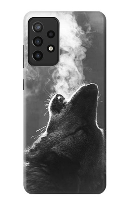 S3505 Wolf Howling Case For Samsung Galaxy A72, Galaxy A72 5G