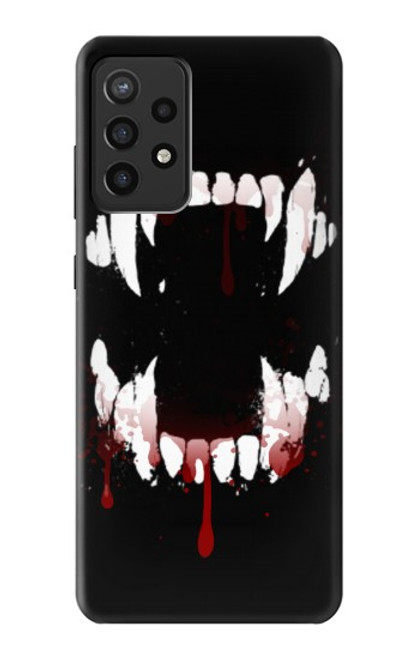 S3527 Vampire Teeth Bloodstain Case For Samsung Galaxy A72, Galaxy A72 5G