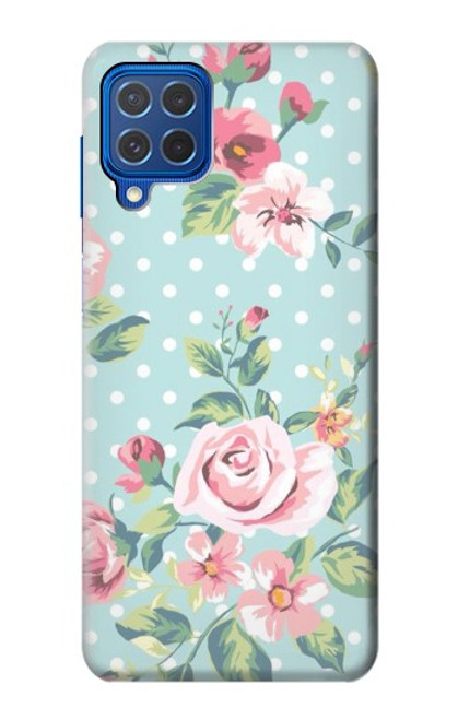 S3494 Vintage Rose Polka Dot Case For Samsung Galaxy M62