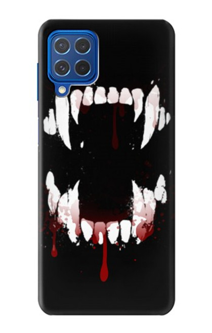 S3527 Vampire Teeth Bloodstain Case For Samsung Galaxy M62