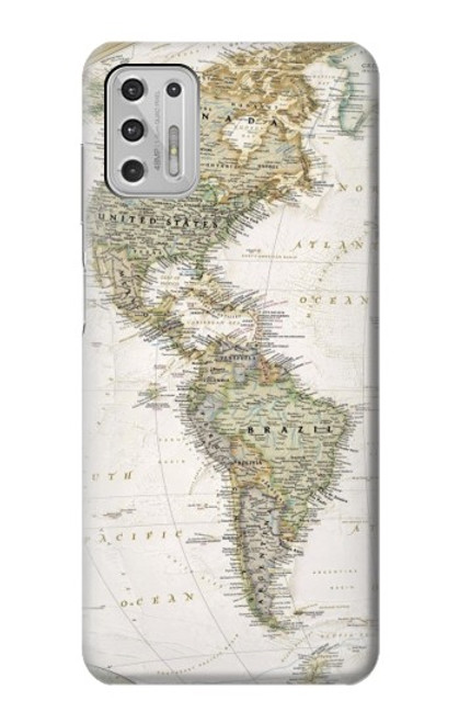 S0604 World Map Case For Motorola Moto G Stylus (2021)