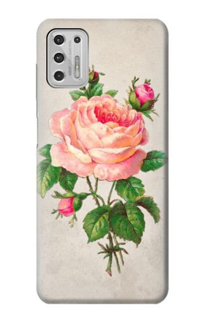 S3079 Vintage Pink Rose Case For Motorola Moto G Stylus (2021)