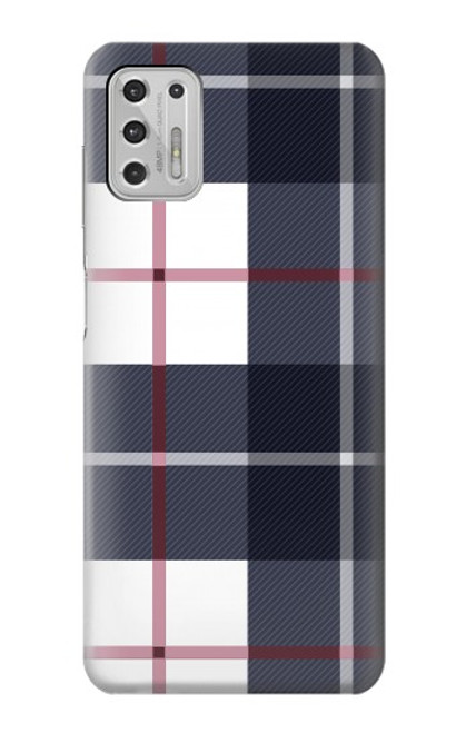 S3452 Plaid Fabric Pattern Case For Motorola Moto G Stylus (2021)