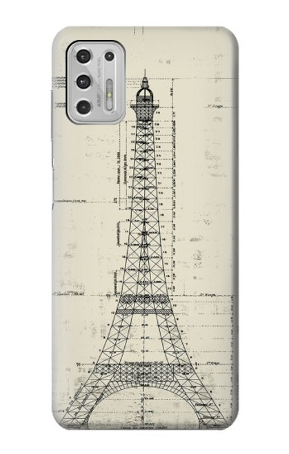 S3474 Eiffel Architectural Drawing Case For Motorola Moto G Stylus (2021)