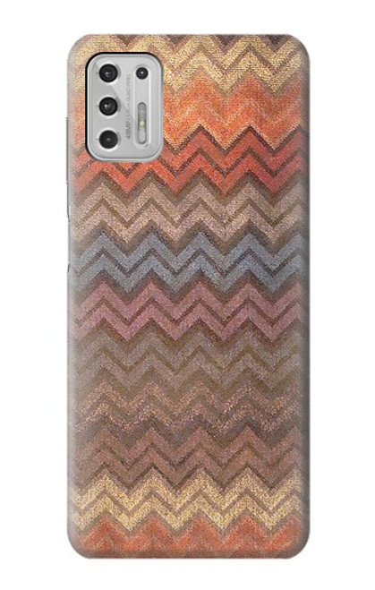 S3752 Zigzag Fabric Pattern Graphic Printed Case For Motorola Moto G Stylus (2021)