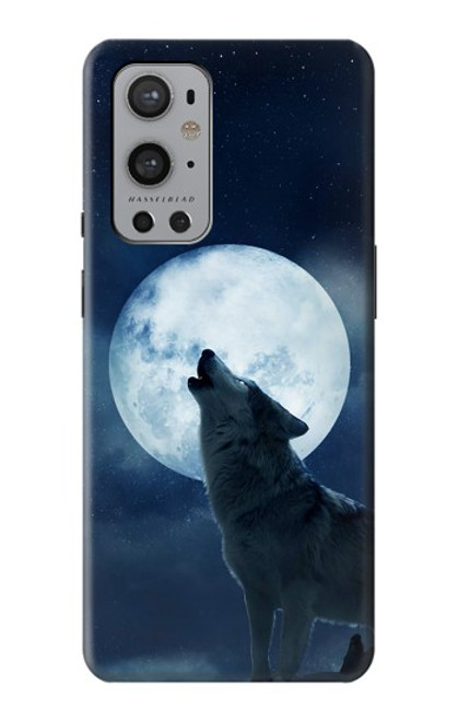 S3693 Grim White Wolf Full Moon Case For OnePlus 9 Pro