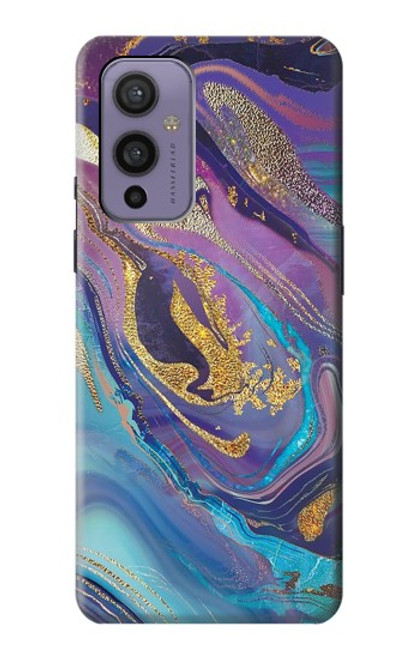 S3676 Colorful Abstract Marble Stone Case For OnePlus 9