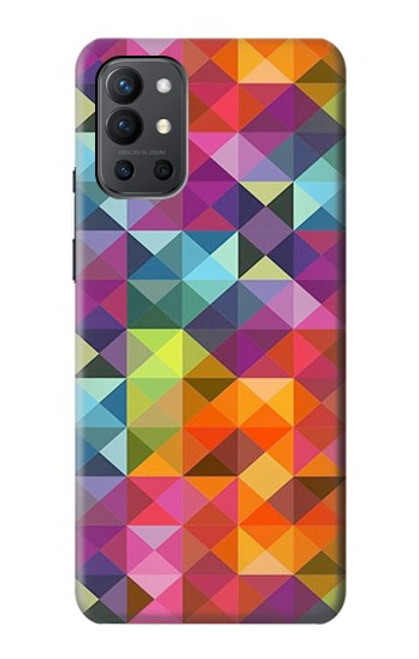 S3477 Abstract Diamond Pattern Case For OnePlus 9R