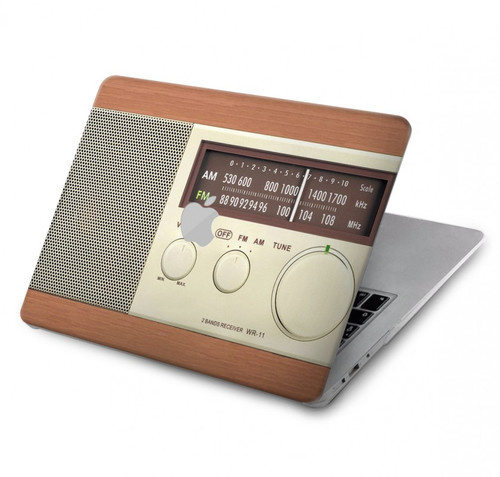 S3165 FM AM Wooden Receiver Graphic Hard Case For MacBook Pro Retina 13″ - A1425, A1502