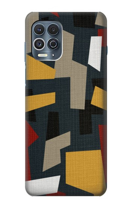 S3386 Abstract Fabric Texture Case For Motorola Edge S