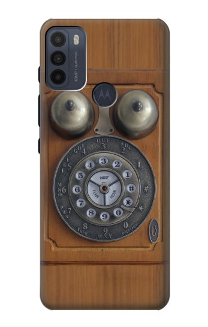 S3146 Antique Wall Retro Dial Phone Case For Motorola Moto G50