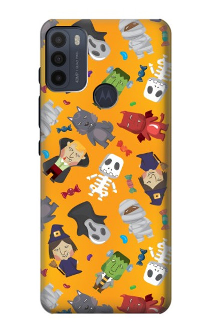 S3275 Cute Halloween Cartoon Pattern Case For Motorola Moto G50