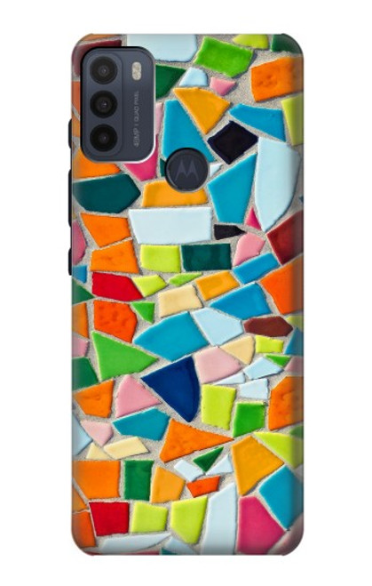 S3391 Abstract Art Mosaic Tiles Graphic Case For Motorola Moto G50