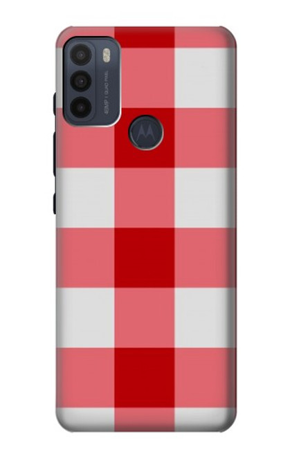 S3535 Red Gingham Case For Motorola Moto G50