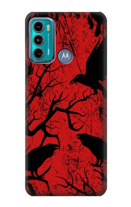 S3325 Crow Black Blood Tree Case For Motorola Moto G60, G40 Fusion