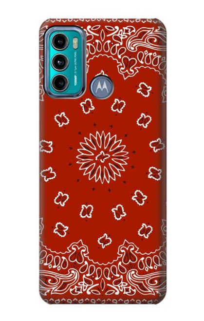 S3355 Bandana Red Pattern Case For Motorola Moto G60, G40 Fusion