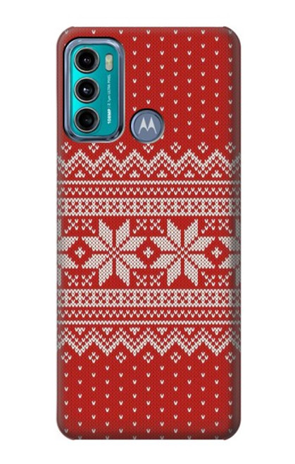 S3384 Winter Seamless Knitting Pattern Case For Motorola Moto G60, G40 Fusion