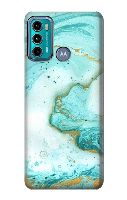 S3399 Green Marble Graphic Print Case For Motorola Moto G60, G40 Fusion