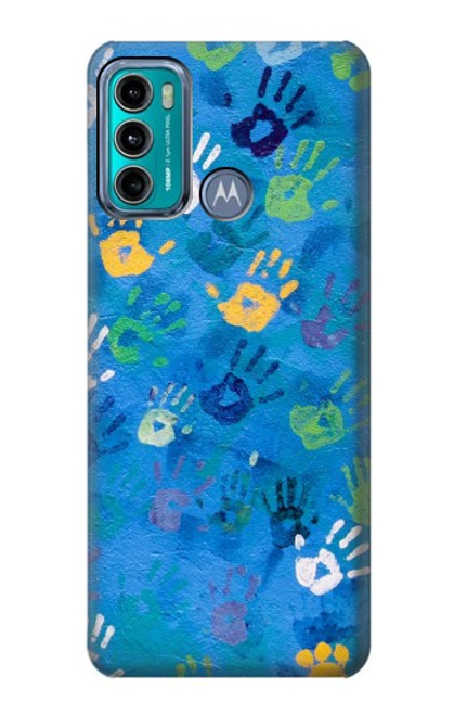 S3403 Hand Print Case For Motorola Moto G60, G40 Fusion