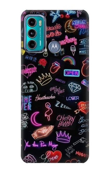 S3433 Vintage Neon Graphic Case For Motorola Moto G60, G40 Fusion