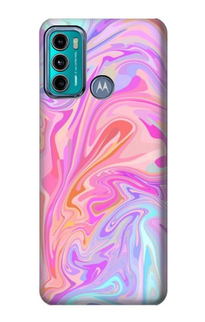 S3444 Digital Art Colorful Liquid Case For Motorola Moto G60, G40 Fusion